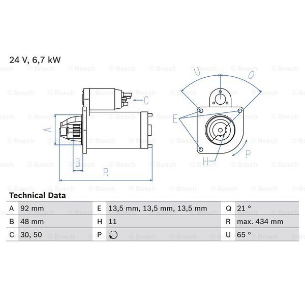 Слика на Анласер BOSCH 0 986 017 760 за камион Scania 4 Series 114 G/340 - 340 коњи дизел