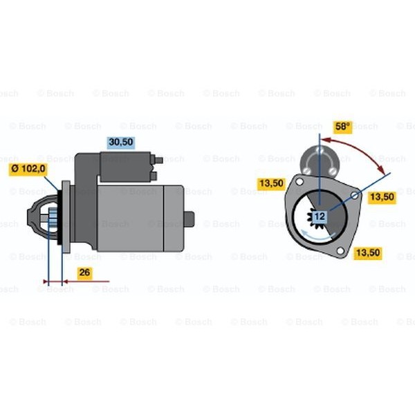 Слика на Анласер BOSCH 0 986 018 641