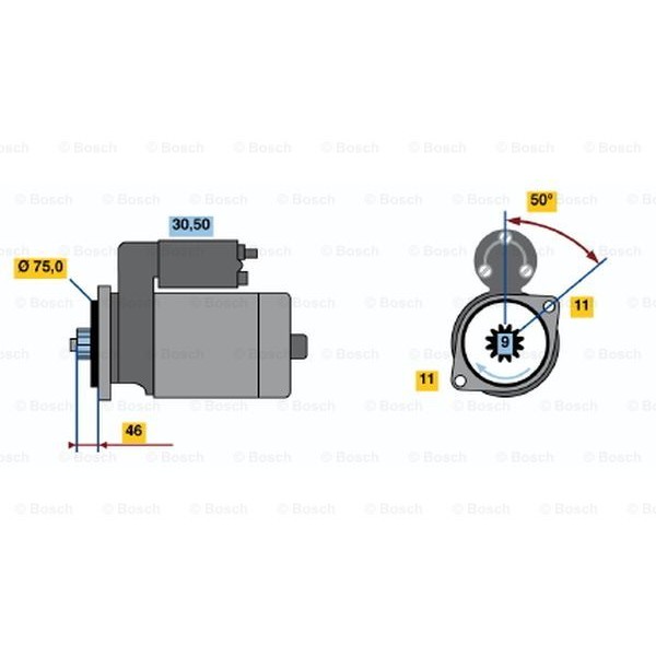 Слика на Анласер BOSCH 0 986 019 051