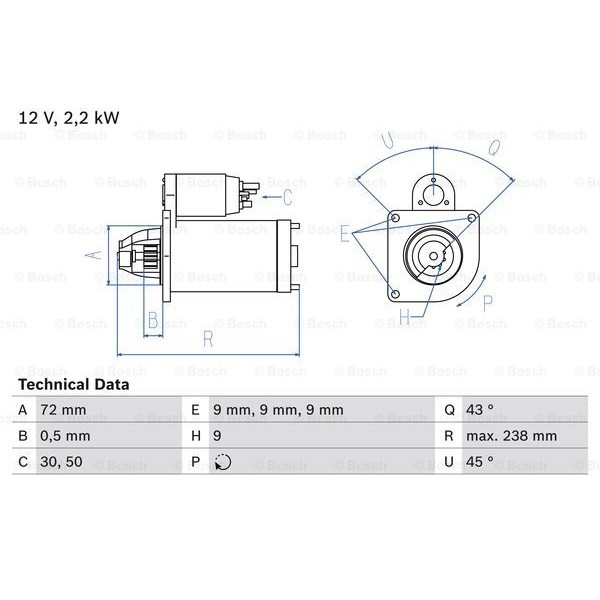 Слика на Анласер BOSCH 0 986 020 091