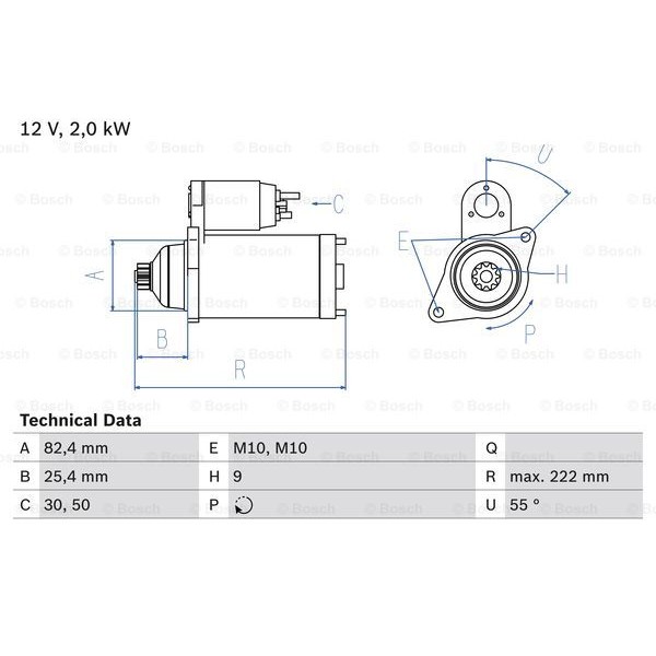 Слика на Анласер BOSCH 0 986 022 820