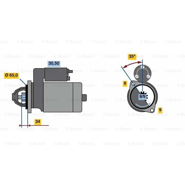 Слика на Анласер BOSCH 0 986 023 790