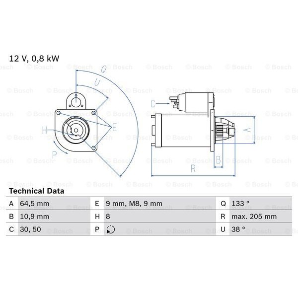 Слика на Анласер BOSCH 0 986 024 210 за Fiat Bravo 182 1.2 16V 80 - 80 коњи бензин