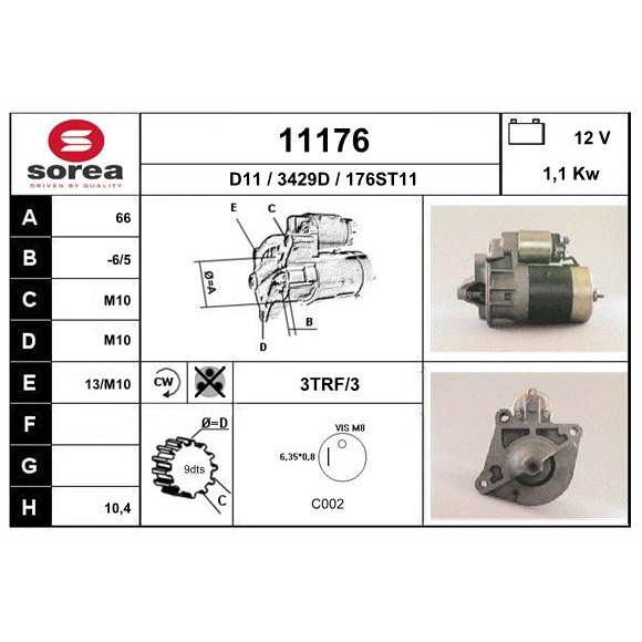 Слика на Анласер EAI 11176 за Renault 21 Savanna 2.0 4x4 - 120 коњи бензин