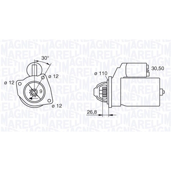 Слика на Анласер MAGNETI MARELLI 063217148010 за камион Iveco Daily 1 Platform   - 116 коњи дизел