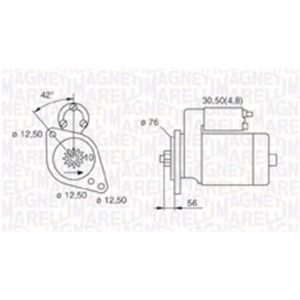 Слика на Анласер MAGNETI MARELLI 063521230120 за VW Multivan 5 1.9 TDI - 84 коњи дизел