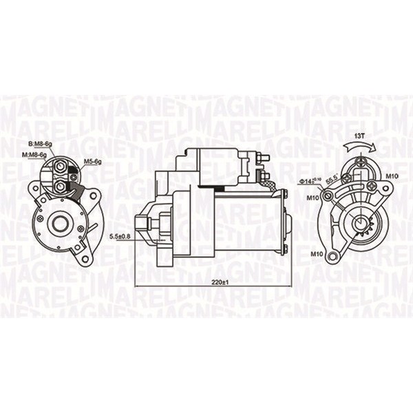 Слика на Анласер MAGNETI MARELLI 063720594010 за Peugeot 806 1.9 TD - 92 коњи дизел