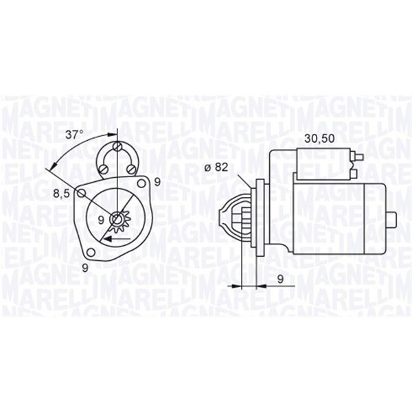 Слика на Анласер MAGNETI MARELLI 063721045010 за Fiat Brava 182 1.9 JTD - 100 коњи дизел