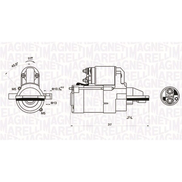 Слика на Анласер MAGNETI MARELLI 063721246010 за Ford Mondeo 3 (B5Y) 1.8 16V - 125 коњи бензин