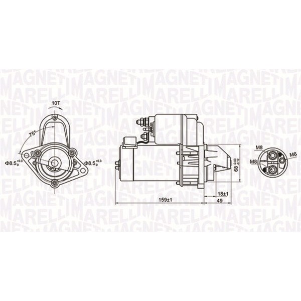 Слика на Анласер MAGNETI MARELLI 063721257010 за Opel Astra H Hatchback 1.6 - 105 коњи бензин