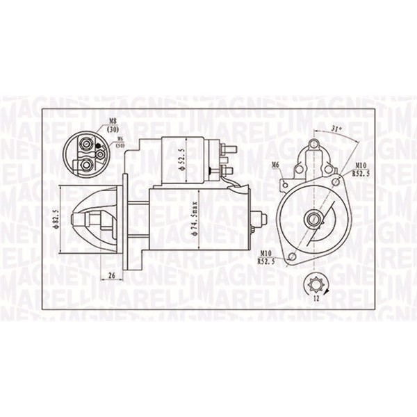 Слика на Анласер MAGNETI MARELLI 063721410010 за Mercedes C-class Estate (s204) C 200 CDI (204.201) - 136 коњи дизел