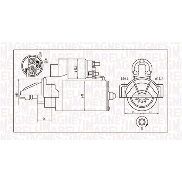 Слика на Анласер MAGNETI MARELLI 063721421010 за Ford Transit Custom Box 2.2 TDCi - 155 коњи дизел