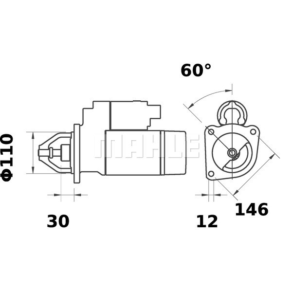 Слика на Анласер MAHLE MS 107