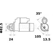 Слика 1 $на Анласер MAHLE MS 190