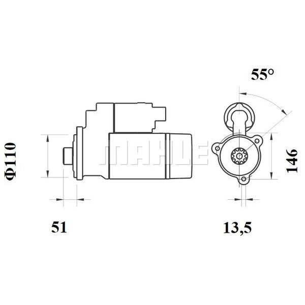 Слика на Анласер MAHLE MS 759 за камион MAN TGA 26.420 FPLS, FPLRS - 420 коњи дизел