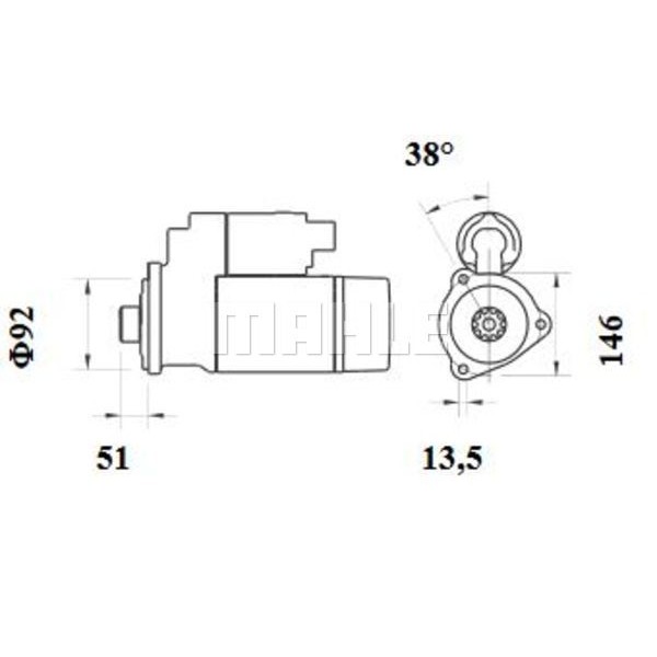 Слика на Анласер MAHLE MS 770