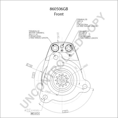 Слика на Анласер PRESTOLITE ELECTRIC 860506GB за камион MAN F 2000 24.273 FNLLC - 269 коњи дизел