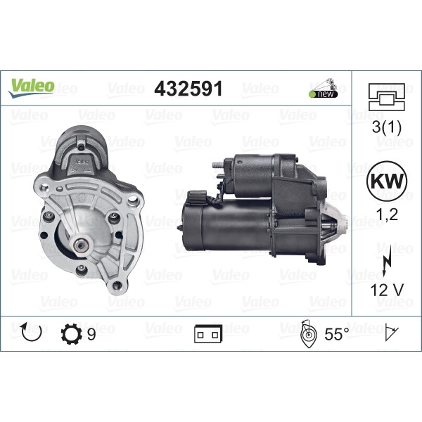 Слика на Анласер VALEO NEW ORIGINAL PART 432591 за Citroen ZX N2 1.4 - 75 коњи бензин