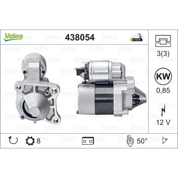 Слика на Анласер VALEO NEW ORIGINAL PART 438054 за Renault Laguna 2 Sport Tourer (KG0-1) 1.6 16V - 112 коњи бензин