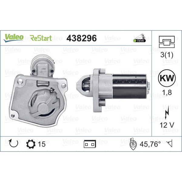 Слика на Анласер VALEO NEW STOP&START ORIGINAL PART 438296