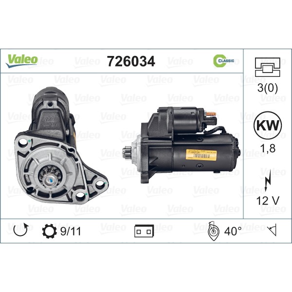 Слика на Анласер VALEO REMANUFACTURED CLASSIC 726034