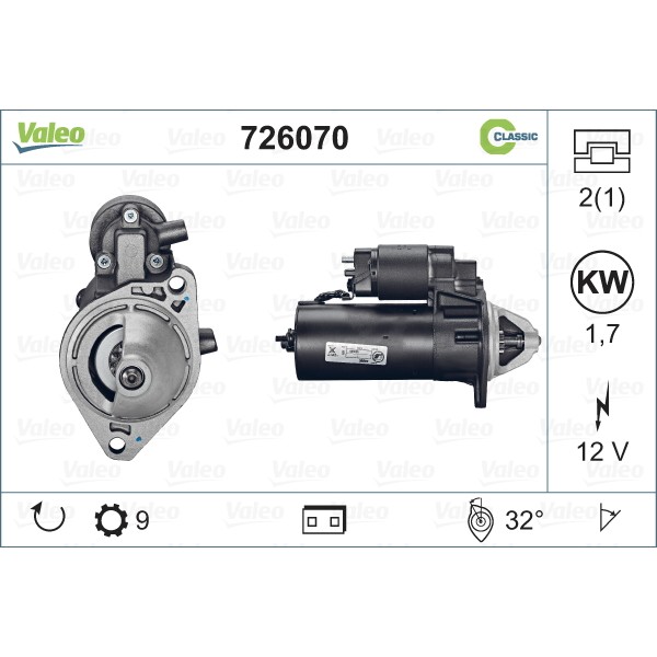 Слика на Анласер VALEO REMANUFACTURED CLASSIC 726070