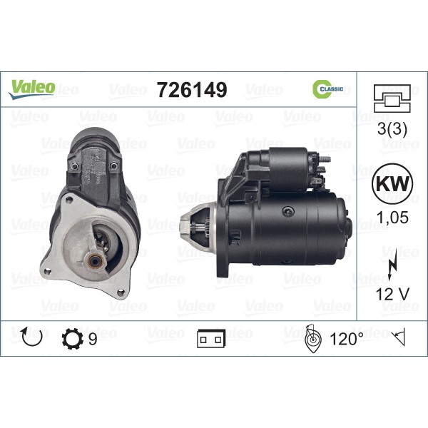 Слика на Анласер VALEO REMANUFACTURED CLASSIC 726149