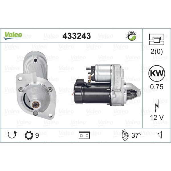 Слика на Анласер VALEO REMANUFACTURED PREMIUM 433243