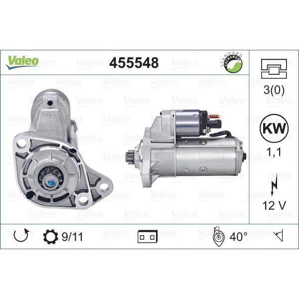 Слика на Анласер VALEO REMANUFACTURED PREMIUM 455548