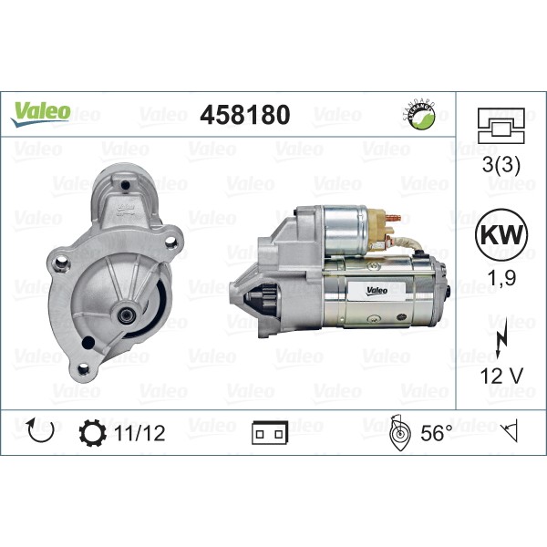 Слика на Анласер VALEO REMANUFACTURED PREMIUM 458180 за Citroen Jumper Platform 2.0 BlueHDi 130 - 130 коњи дизел