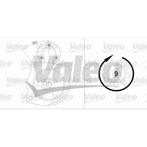 Слика на Анласер VALEO REMANUFACTURED PREMIUM 458212 за камион Iveco Daily 1 Box 40-10 V - 103 коњи дизел