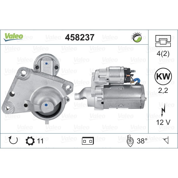 Слика на Анласер VALEO REMANUFACTURED PREMIUM 458237 за Citroen XM Y3 Hatchback 3.0 V6 24V - 200 коњи бензин