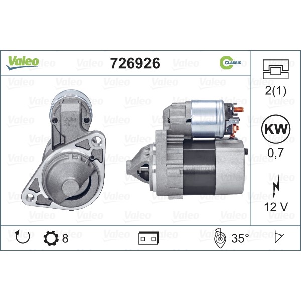 Слика на Анласер VALEO REMANUFACTURED RCB 726926