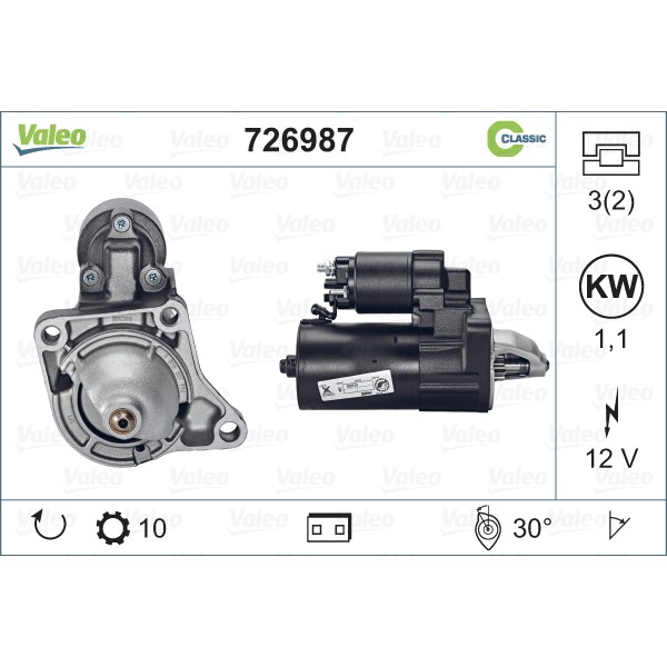 Слика на Анласер VALEO REMANUFACTURED RCB 726987