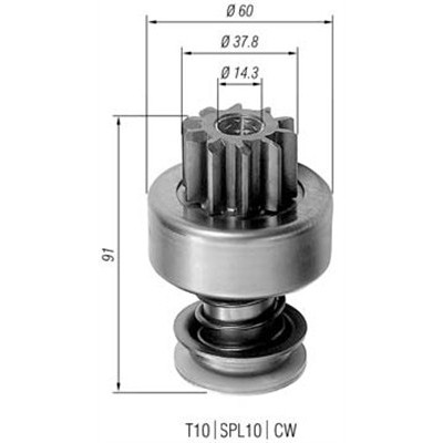 Слика на Бендикс, стартер MAGNETI MARELLI 940113020153