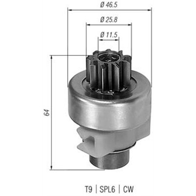 Слика на Бендикс, стартер MAGNETI MARELLI 940113020247