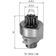 Слика 1 $на Бендикс, стартер MAGNETI MARELLI 940113020247