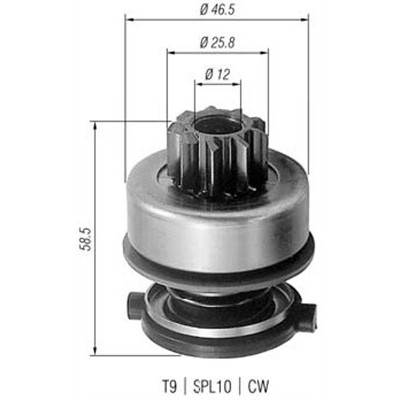 Слика на Бендикс, стартер MAGNETI MARELLI 940113020259