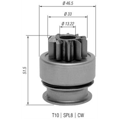 Слика на Бендикс, стартер MAGNETI MARELLI 940113020348