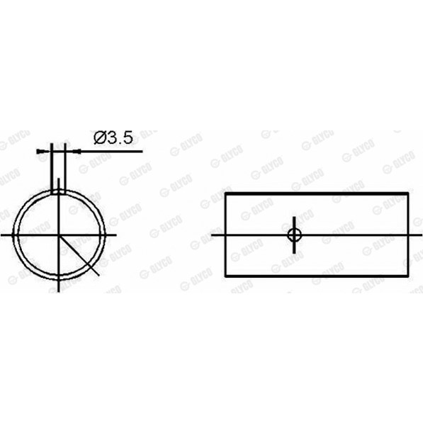 Слика на Биелна втулка GLYCO 55-3422 SEMI за BMW 3 Sedan E46 325 i - 192 коњи бензин