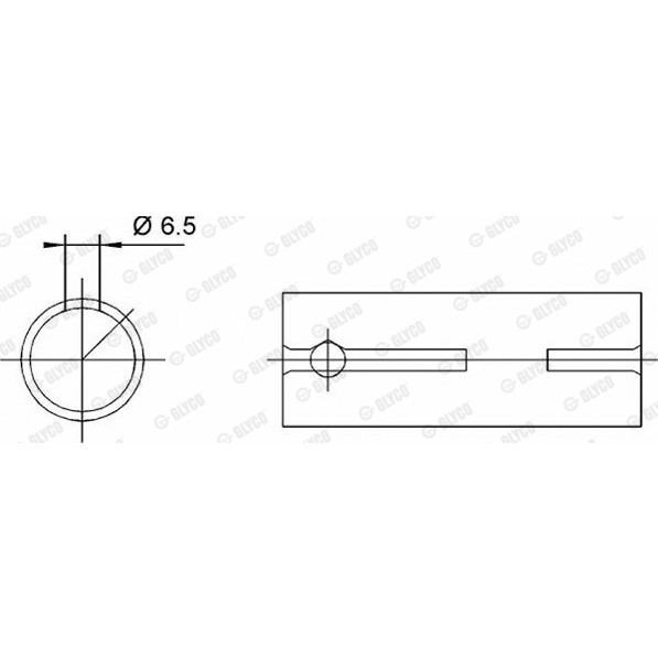 Слика на Биелна втулка GLYCO 55-3567 SEMI за VW Jetta 2 (19E,1G2) 1.8 - 105 коњи бензин