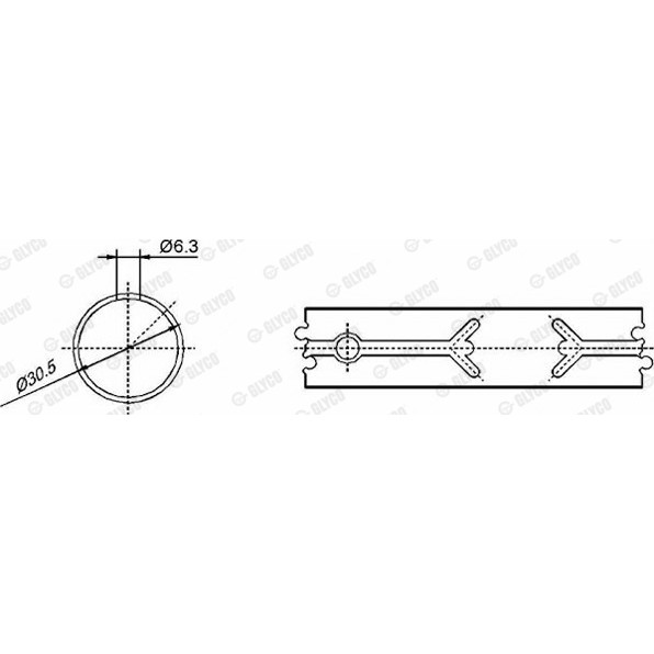 Слика на Биелна втулка GLYCO 55-3635 SEMI за Mercedes Sprinter 2-t Platform (901,902) 212 D - 122 коњи дизел