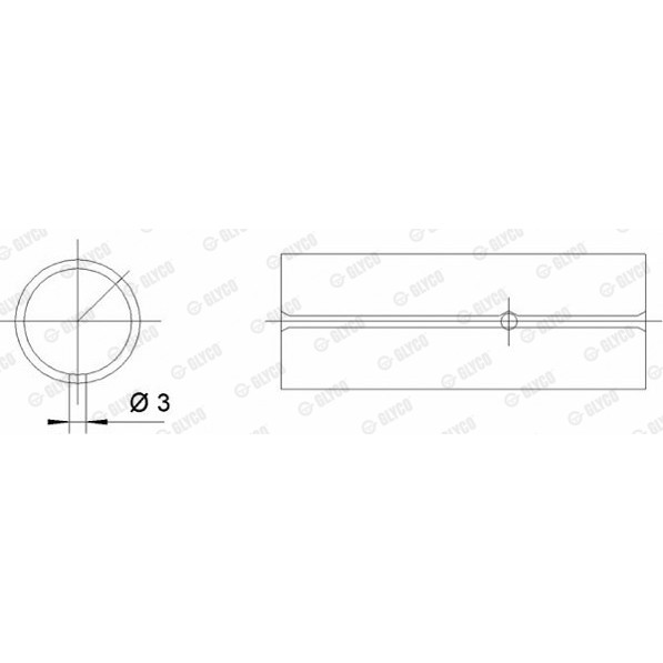 Слика на Биелна втулка GLYCO 55-3698 SEMI за Seat Ibiza 2 (6K) 1.8 i 16V - 129 коњи бензин