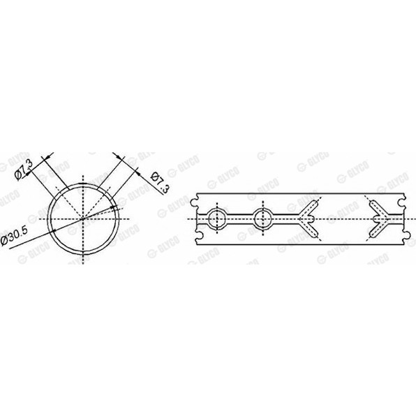 Слика на Биелна втулка GLYCO 55-3830 SEMI за Mercedes Sprinter 4-t Platform (904) 412 D 4x4 - 115 коњи дизел