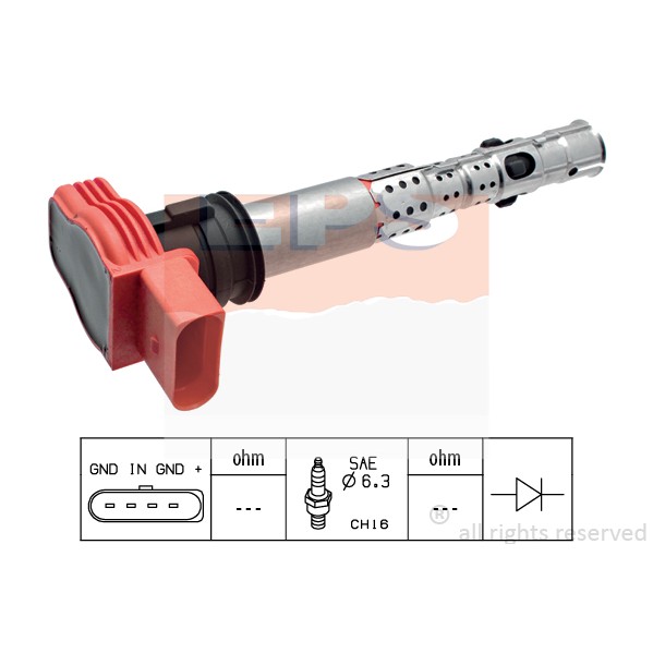 Слика на Бобина EPS Made in Italy - OE Equivalent 1.970.427 за Audi A6 Allroad (4FH, C6) 3.2 FSI quattro - 255 коњи бензин
