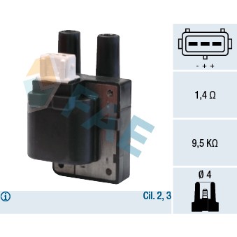 Слика на Бобина FAE 80205 за Renault Kangoo Rapid (FC0-1) 1.4 (FC0C, FC0B, FC0H, FC0M) - 75 коњи бензин