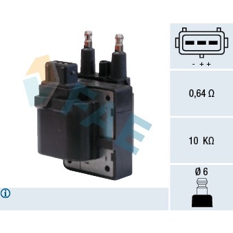 Слика на Бобина FAE 80220 за Renault Megane 1 (BA0-1) 1.6 e (BA0F, BA0S) - 90 коњи бензин