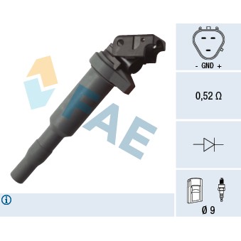 Слика на Бобина FAE 80281 за BMW 1 Cabrio E88 120 i - 170 коњи бензин
