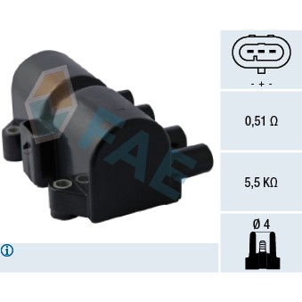 Слика на Бобина FAE 80317 за Daewoo Nubira Wagon (klan) 1.8 - 122 коњи бензин