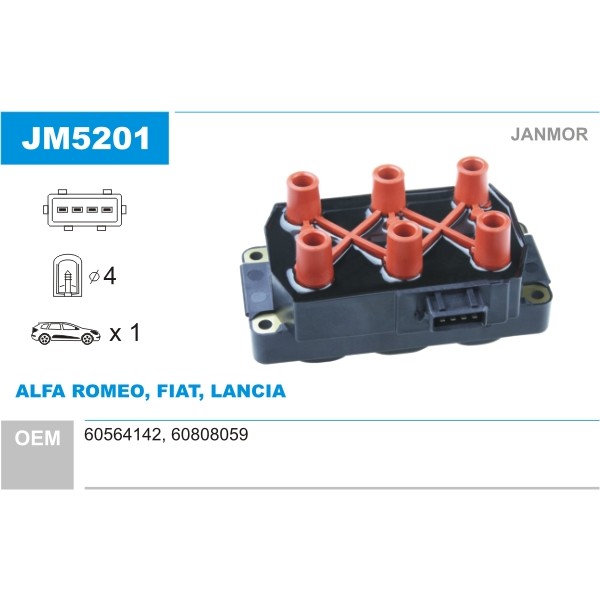 Слика на Бобина JANMOR JM5201